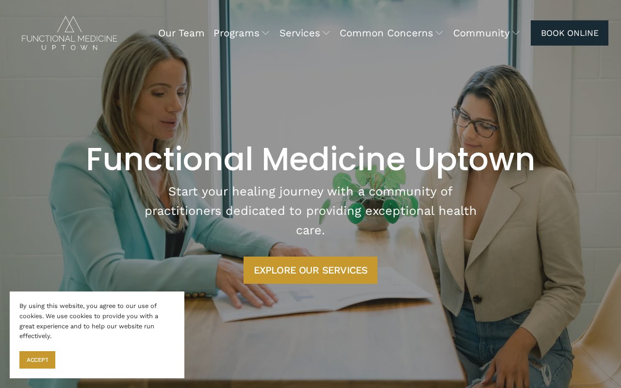 Functional Medicine Uptown website preview