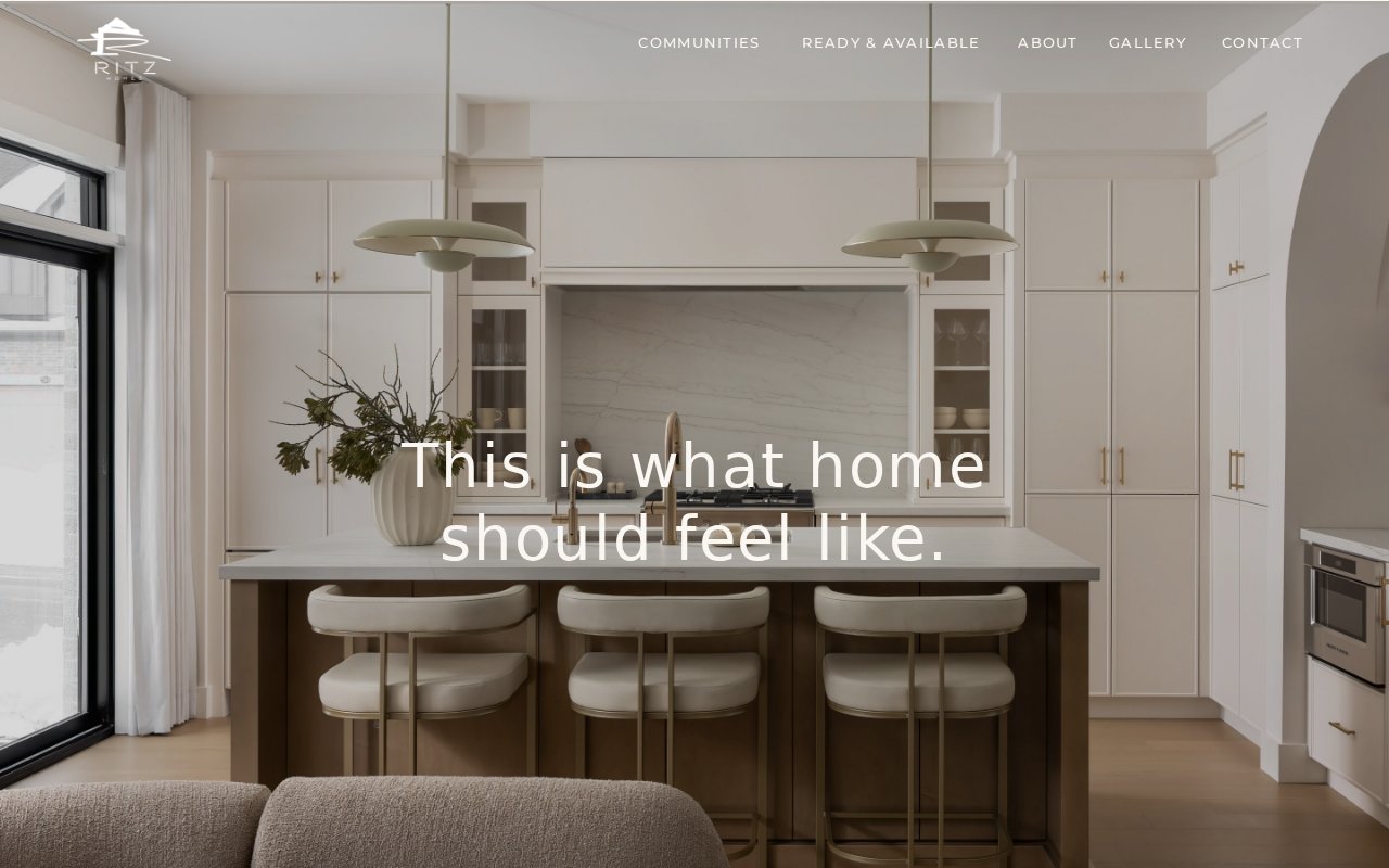 Ritz Homes website preview